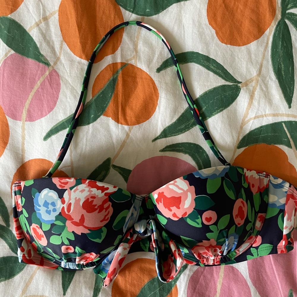 Aerie Floral Bikini Top